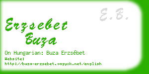 erzsebet buza business card
